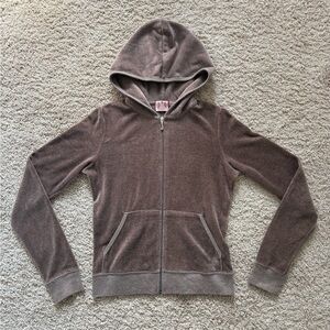 Juicy Couture Brown Zip-up